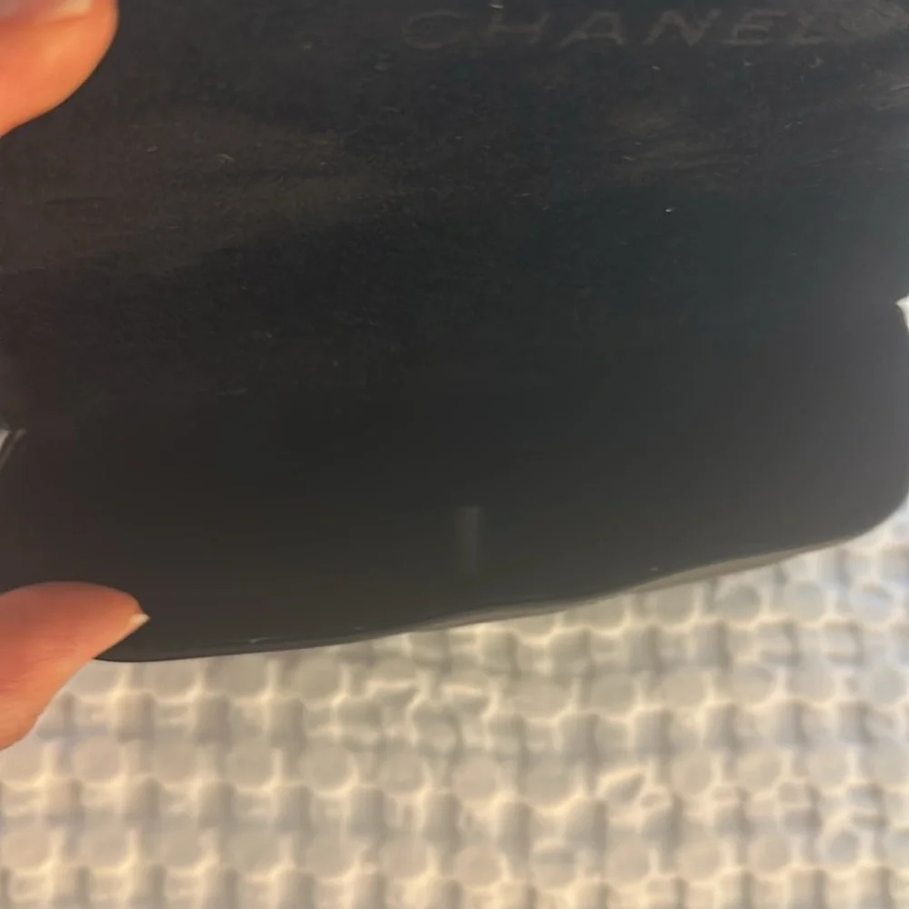 CHANEL  Lambskin Leather Sunglasses Case.